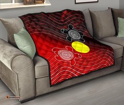 aboriginal premium quilt indigenous circle dot painting style