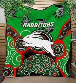 rabbitohs rugby aboriginal art quilt