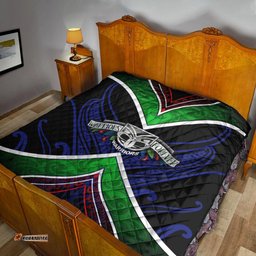 new zealand warriors premium quilt the warriors special maori silver fern style