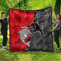 panthers and dolphins quilt sporty version