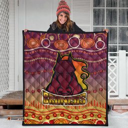 broncos rugby quilt horse aboriginal patterns quilt