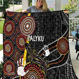 palyku australia lizard aboriginal art quilt