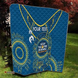 custom nrl eels naidoc week quilt keep the fire burning indigenous art