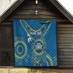 custom nrl eels naidoc week quilt keep the fire burning indigenous art