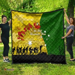 australia cricket anzac day 2024 quilt australian army camouflage with poppies
