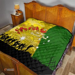 australia cricket anzac day 2024 quilt australian army camouflage with poppies