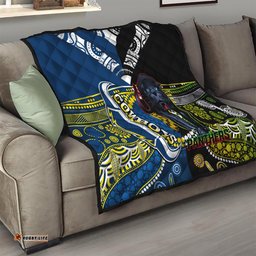 panthers and cowboys rugby quilt aboriginal version