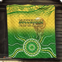 australia soccer socceroos go champions premium quilt