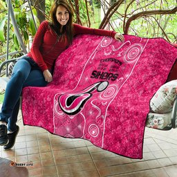 custom sydney sixers cricket quilt the fourth time champions aboriginal