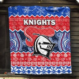 knights aboriginal rugby novocastrians christmas vibe premium quilt
