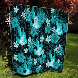australian heat cricket quilt baeuty pacific hibiscus and polynesian pattern