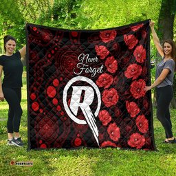 renegades cricket never forget custom quilt anzac day with poppy aboriginal