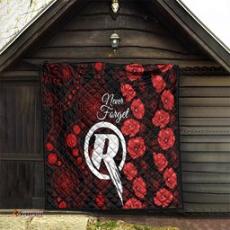 renegades cricket never forget custom quilt anzac day with poppy aboriginal