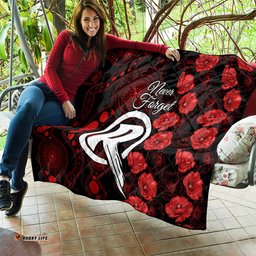 renegades cricket never forget custom quilt anzac day with poppy aboriginal