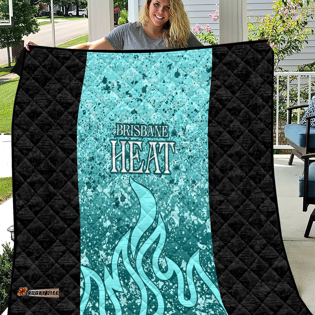 brisbane heat custom quilt bbl cricket team 2024