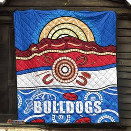 western bulldogs aboriginal football premium quilt simple style