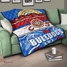 western bulldogs aboriginal football premium quilt simple style