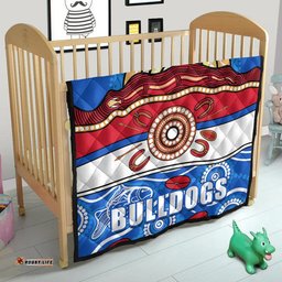 western bulldogs aboriginal football premium quilt simple style
