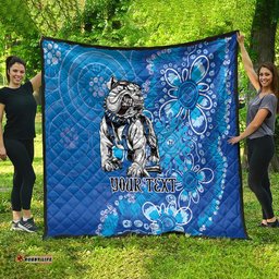 personalised bulldogs naidoc week 2024 quilt aboriginal fire burning sparks