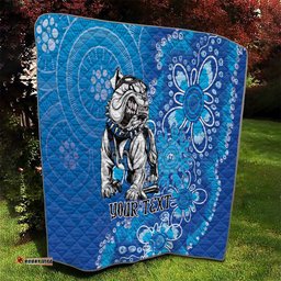 personalised bulldogs naidoc week 2024 quilt aboriginal fire burning sparks