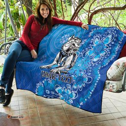 personalised bulldogs naidoc week 2024 quilt aboriginal fire burning sparks