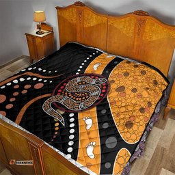 aboriginal snake pattern dot art quilt ts04