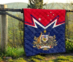 premium quilt australian coat of arms flag color