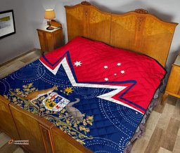 premium quilt australian coat of arms flag color