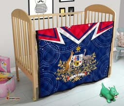 premium quilt australian coat of arms flag color