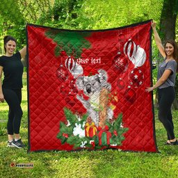 personalised koala lover quilt australia koalaty merry christmas aboriginal