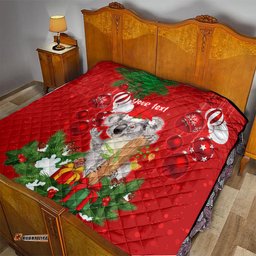 personalised koala lover quilt australia koalaty merry christmas aboriginal