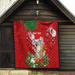 personalised koala lover quilt australia koalaty merry christmas aboriginal