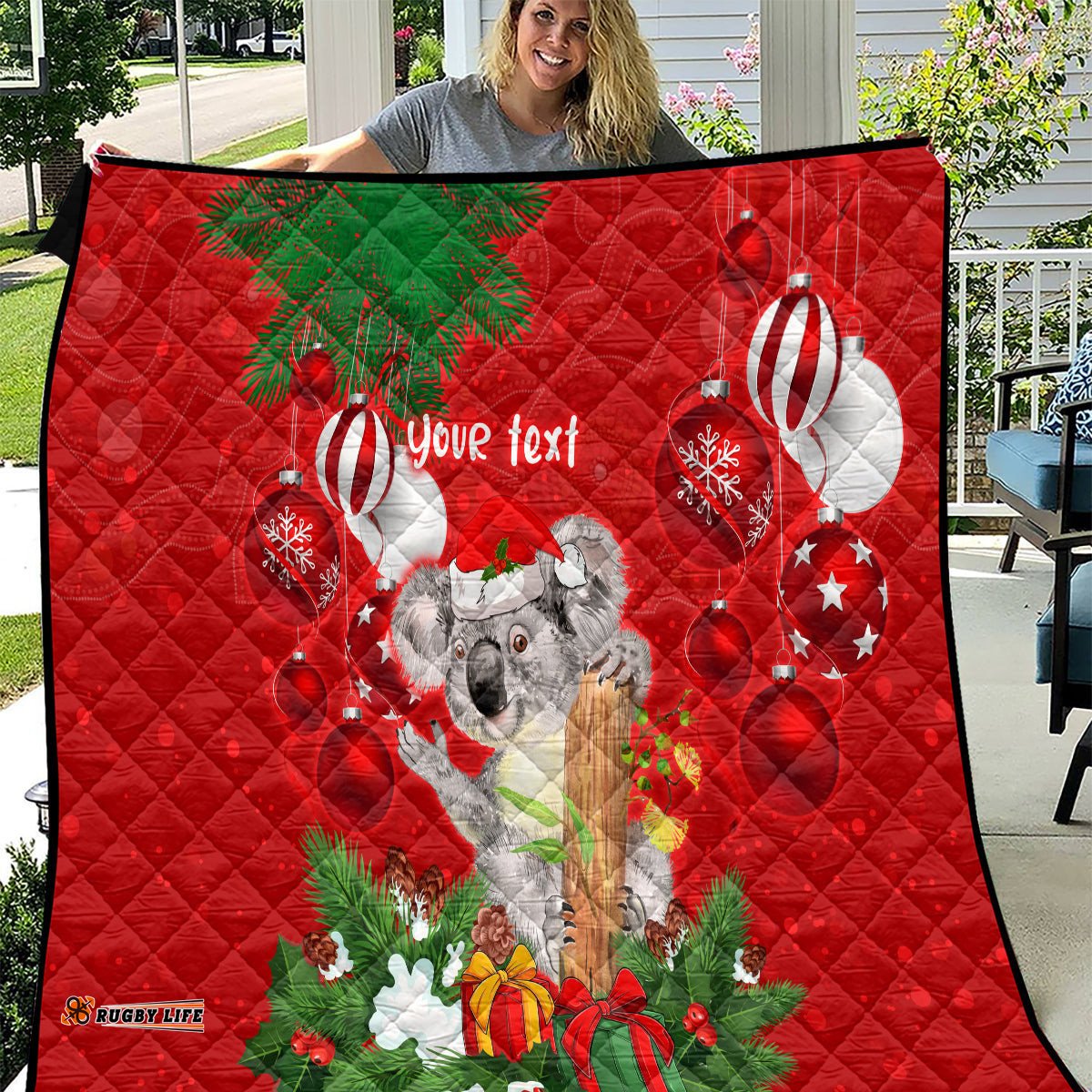 personalised koala lover quilt australia koalaty merry christmas aboriginal