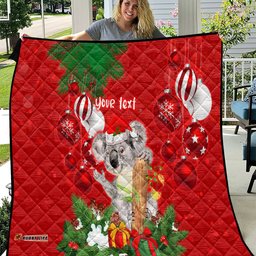 personalised koala lover quilt australia koalaty merry christmas aboriginal