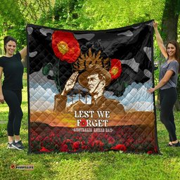 australia anzac day quilt lest we forget australian army corps