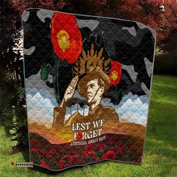 australia anzac day quilt lest we forget australian army corps