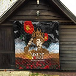 australia anzac day quilt lest we forget australian army corps