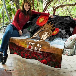 australia anzac day quilt lest we forget australian army corps