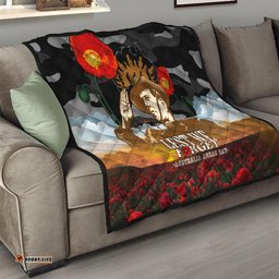 australia anzac day quilt lest we forget australian army corps