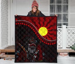 aboriginal premium quilt indigenous people and sun