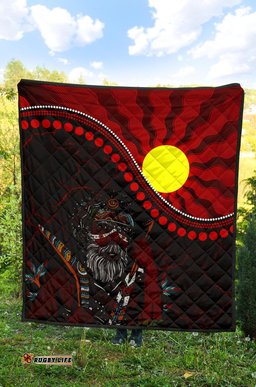 aboriginal premium quilt indigenous people and sun