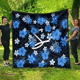 australian strikers cricket quilt baeuty pacific hibiscus and polynesian pattern