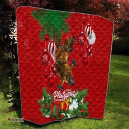 platypus lover quilt australia merry christmas aboriginal