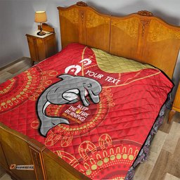 custom nrl dolphins naidoc week quilt keep the fire burning indigenous art