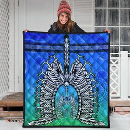 premium quilt turtle background with dhari mask