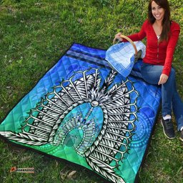 premium quilt turtle background with dhari mask
