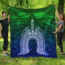 torres strait islanders premium quilt turtle and dhari mask