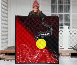 aboriginal premium quilt two indigenous lizard