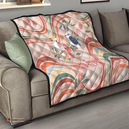 personalised australia hippie christmas quilt cockatoo kookaburra with wattle pink peach style