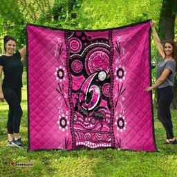 sydney sixers cricket quilt happy australia day aboriginal art